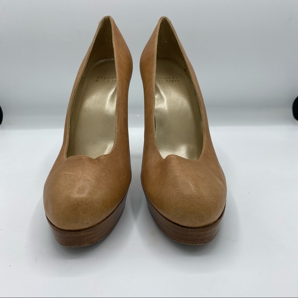 Stuart Weitzman Leather Platform Heels - Picture 2 of 8